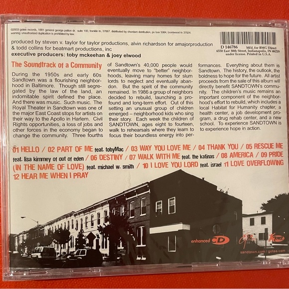 NWOT Sandtown CD Released 2003 fun vibrant and energy of young children singing - Picture 3 of 4